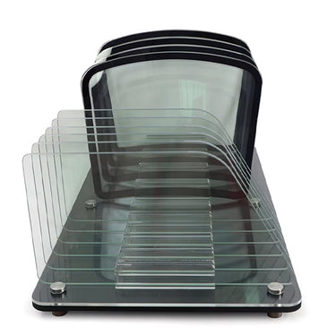 Display rack with 4 mini front windows and 6 mini side windows