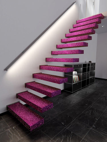 Pink Disco Glitter Interieurfolie - 122 cm