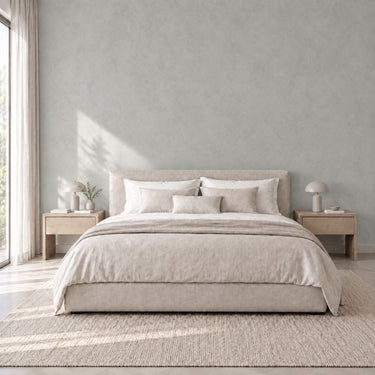 Microcement Gray interieurfolie sfeerbeeld - Steenlook 122 cm