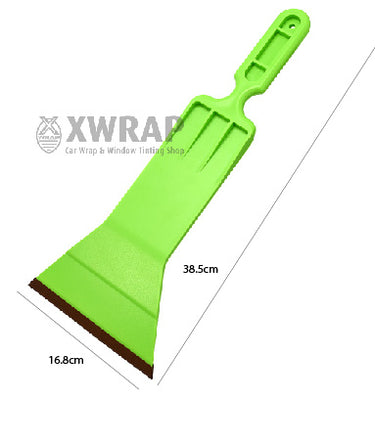 Bulldozer with Teflon for window tinting